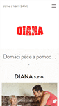 Mobile Screenshot of domacipece-diana.cz
